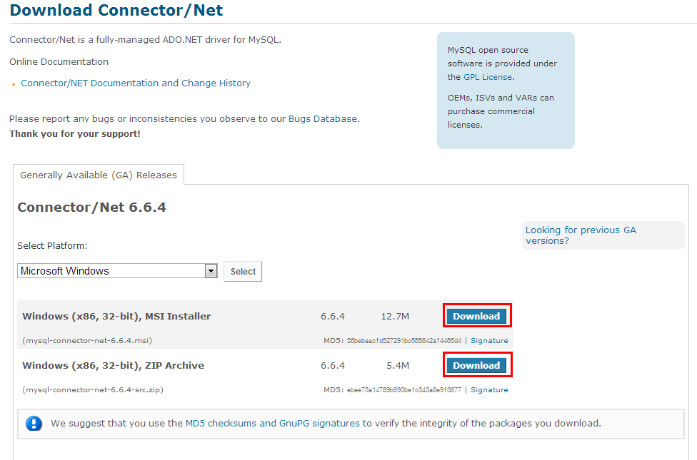 Mysql Static Dll